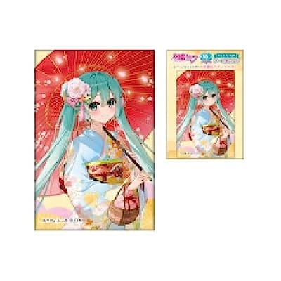 初音ミク アート缶バッジ 和服散歩