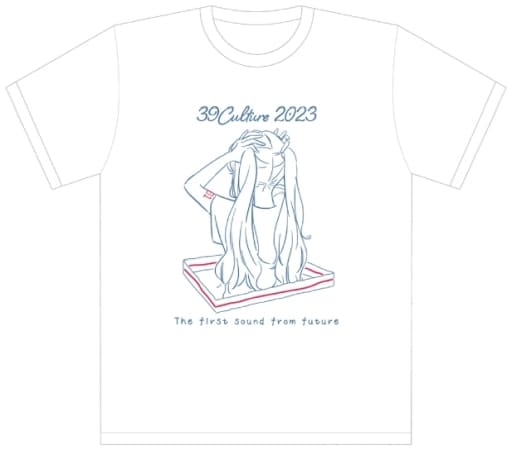 初音ミク 39Culture 2023 アート ビッグシルエットTシャツ / XLサイズ