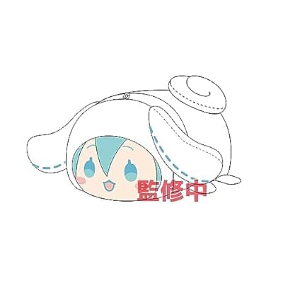 初音ミク×シナモロール ぽてコロマスコットMsize F 初音ミク シナモロール着ぐるみ