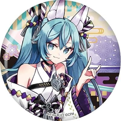 初音ミク 百鬼夜行 BIG缶バッジ 妖狐 藤