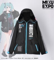 HATSUNE MIKU EXPO 10th Anniversary 初音ミク着用 BIGシルエットフードテックジャケットユニセックス(サイズ/M)