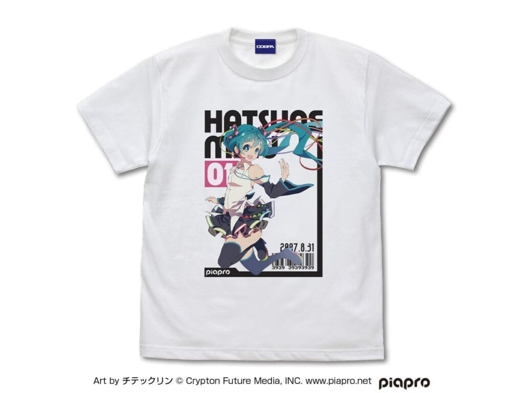 初音ミク 初音ミク フルカラーTシャツ チテックリン Ver.  WHITE