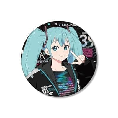 HATSUNE MIKU EXPO 10th Anniversary 描き下ろし 初音ミク テックファッションver. Art by so品 ホログラム缶バッジ