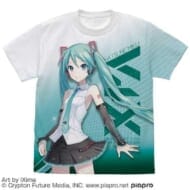 初音ミク V4X フルグラフィックTシャツ WHITE-XL