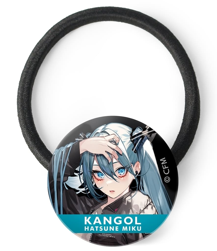 初音ミク KANGOL(R)コラボ 描き下ろし 第1弾 初音ミク Art by かやはら ガラスヘアゴム