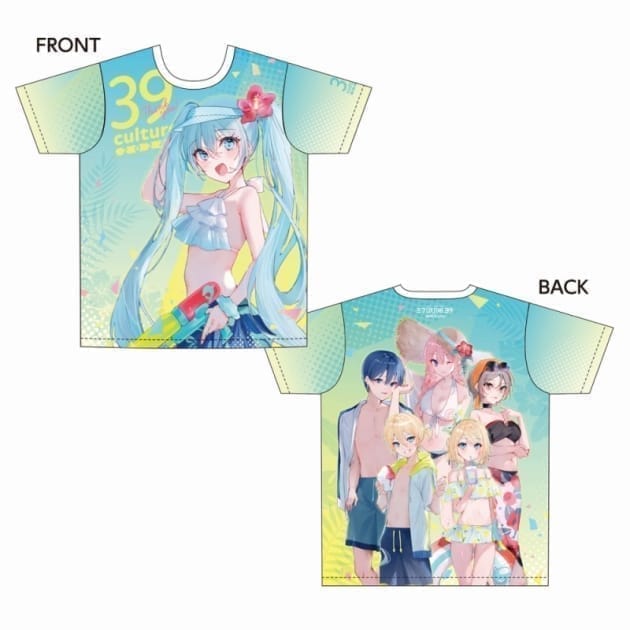 初音ミク 39Culture 2024 FES フルグラフィックTシャツ / XLサイズ