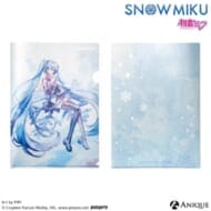 [SNOW MIKU] 雪ミク 描き下ろしイラスト 四季の移ろい 初音ミク Art by PiPi メタリッククリアファイル>