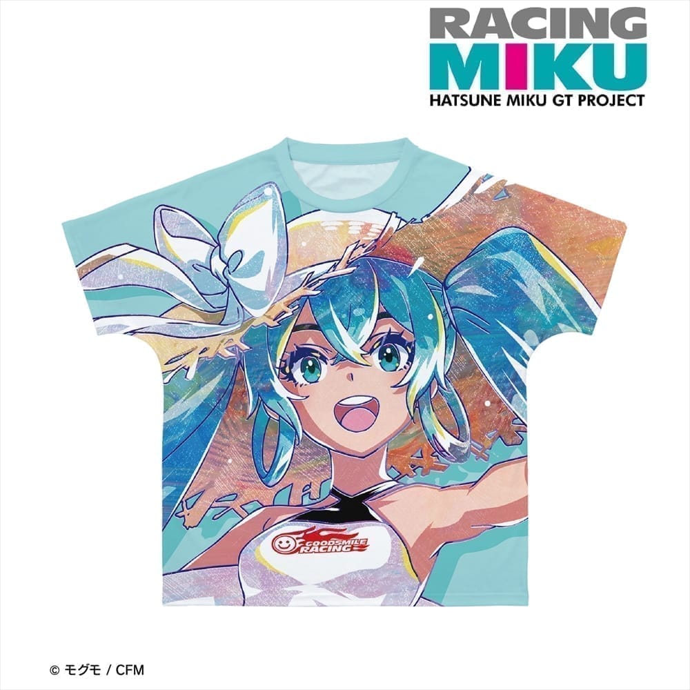 初音ミク GTプロジェクト レーシングミク 2024 Tropical Ver. Ani-Art フルグラフィックTシャツユニセックス(サイズ/M)