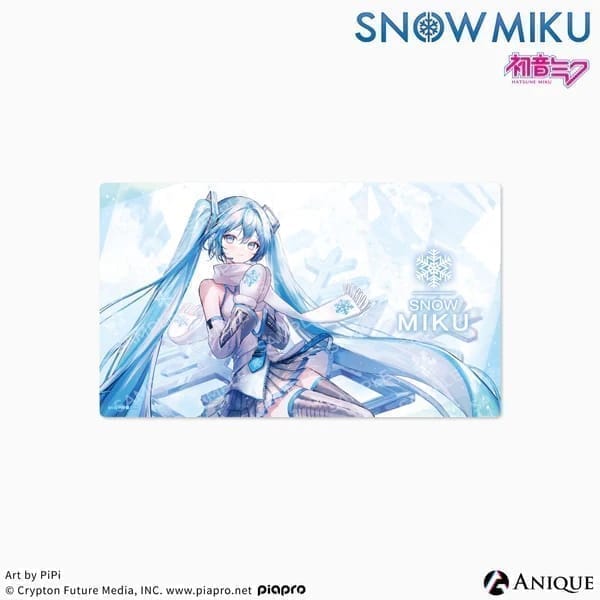 [SNOW MIKU] 雪ミク 描き下ろしイラスト 四季の移ろい 初音ミク Art by PiPi マルチラバーマット