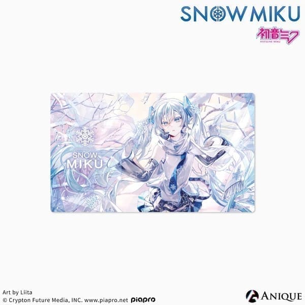 [SNOW MIKU] 雪ミク 描き下ろしイラスト 四季の移ろい 初音ミク Art by 梨伊荼(Liita) マルチラバーマット