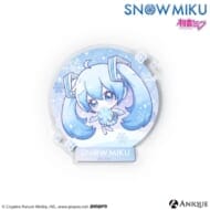 [SNOW MIKU] 雪ミク 描き起こしミニキャライラスト 四季の移ろい 初音ミク アクリルバッジ>