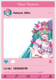 初音ミク 初音ミク16th記念グッズ アクリルカード(SNS風デザイン) A