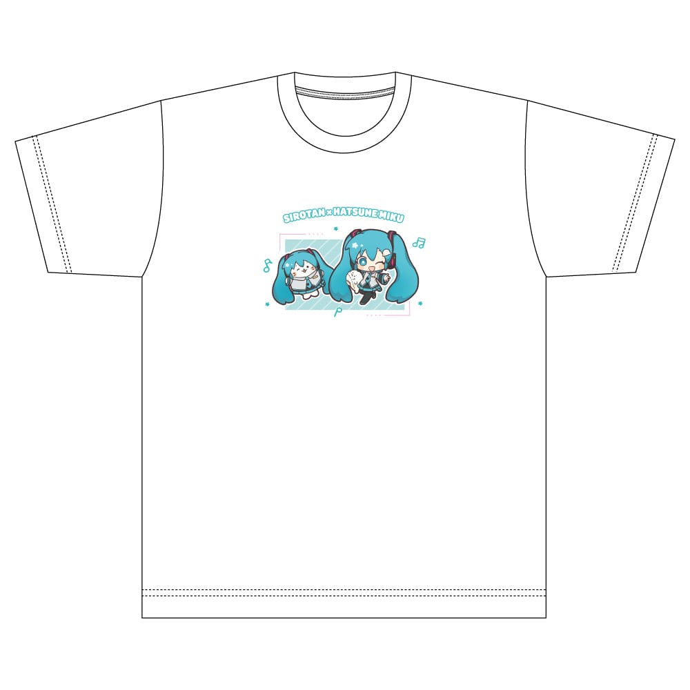 しろたん×初音ミク Tシャツ / 初音ミク