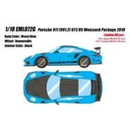 アイドロン 1/18 ポルシェ 911 991.2 GT3 RS ヴァイサッハ Package 2018 マイアミブルー EML072G