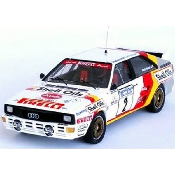 トロフュー 1/43 アウディ クアトロ No.2 1985 ERC マンクスラリー 4位 H.Demuth/E.Radaelli RRuk95