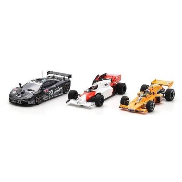 スパーク 1/43 マクラーレン 3冠 M16C 1974 インディ500/MP4-2 1984 F1モナコGP/F1 GTR 1995 ル・マン24時間 SP529