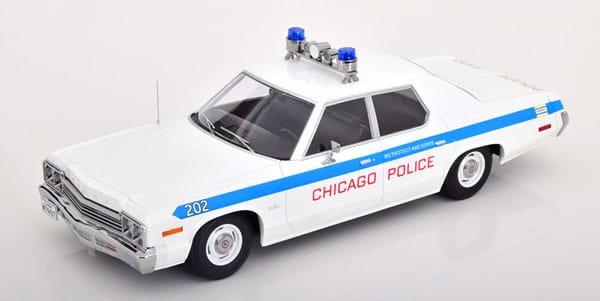 KKスケール 1/18 ダッジ モナコ 1974 Chicago Police