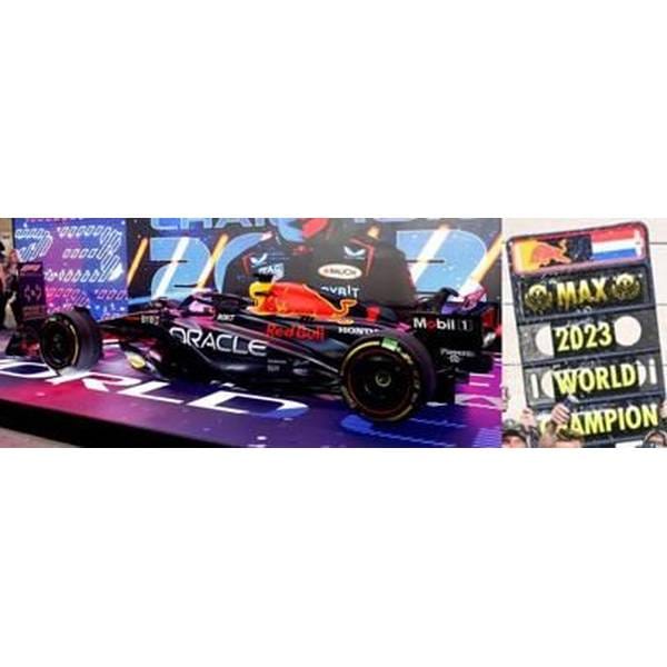 スパーク 1/18 レッドブル RB19 No.1 2023 F1 カタールGP ウィナー M.フェルスタッペン ドライバーズチャンピオン