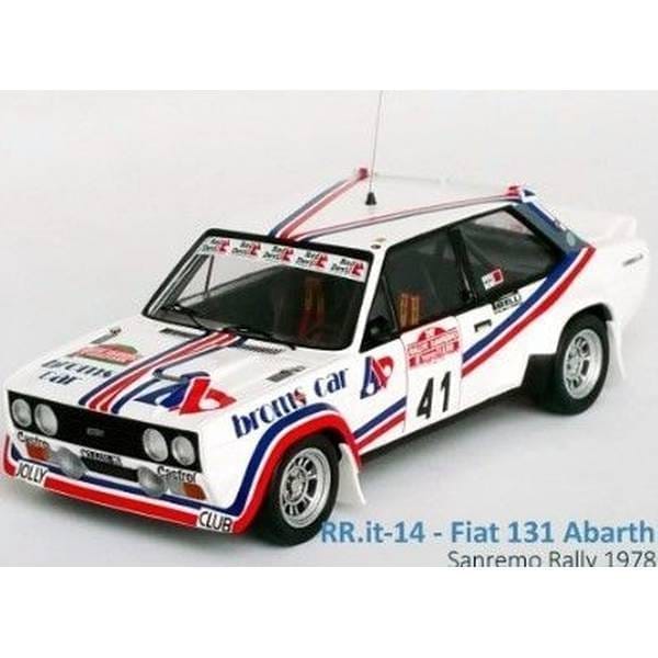 トロフュー 1/43 フィアット 131 アバルト No.41 1978 WRC ラリー・サンレモ A.Mandelli/G.Pernice