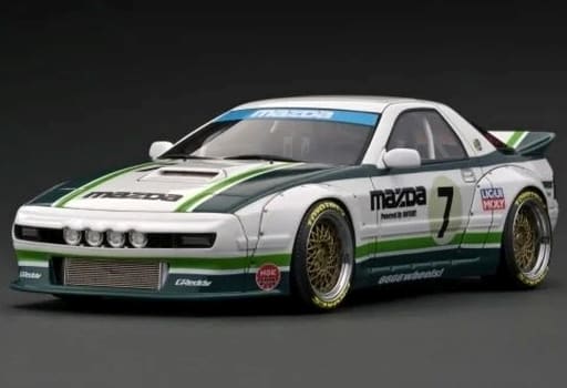 イグニッションモデル 1/18 パンデム マツダ RX-7 FC3S ホワイト/グリーン