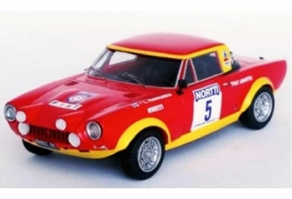 トロフュー 1/43 フィアット 124 アバルトラリー No.5 1974 WRC 1000湖ラリー 6位 L.Kinnunen/A.Aho