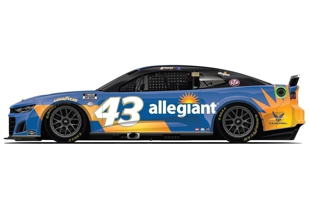 ライオネルレーシング4 シボレー カマロ ZL1 No.43 ALLEGIANT 2023 NASCAR E.ジョーンズ