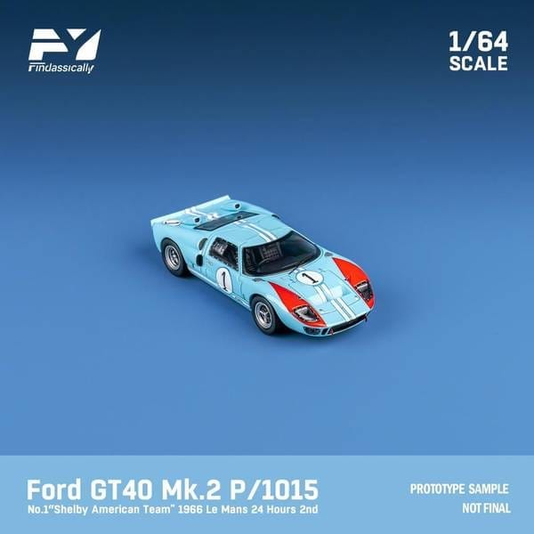 Finclassically4 フォード GT40 Mk2 P/1015 No.1 1966 ル・マン24時間 K.マイルズ/D.ハルム ブルー