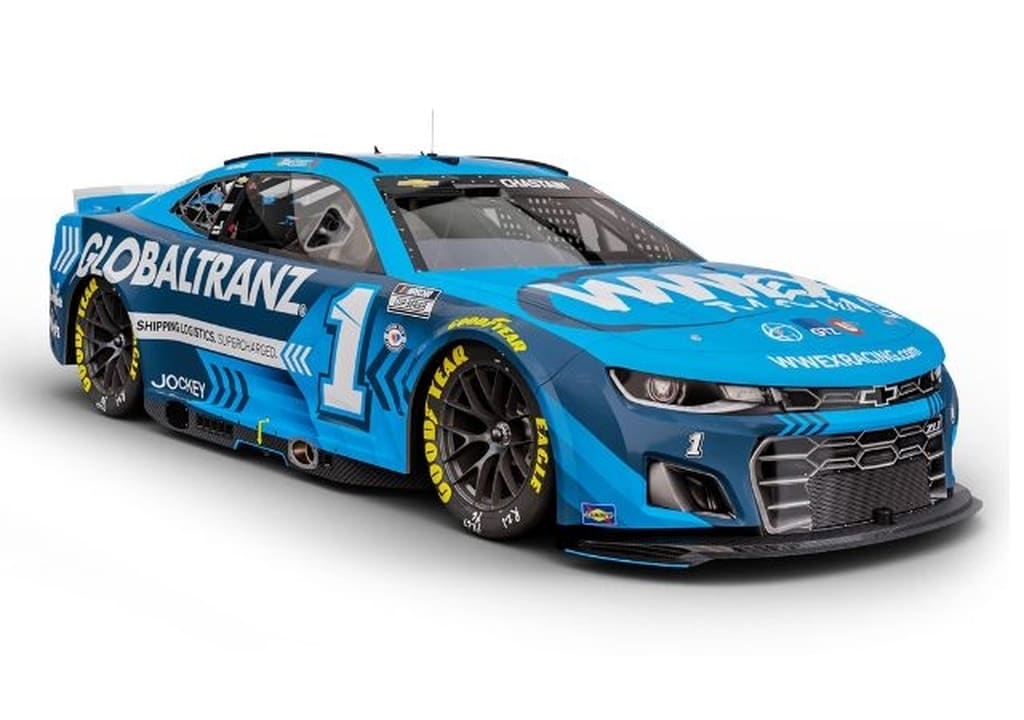 ライオネルレーシング4 シボレー カマロ ZL1 No.1 WORLDWIDE EXPRESS GLOBALTRANZ 2023 NASCAR R.チャステイン