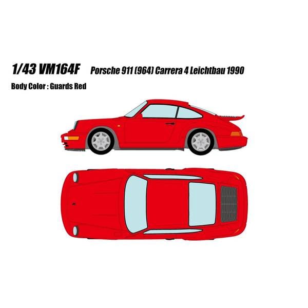 ヴィジョン 1/43 ポルシェ 911 964 カレラ 4 ライトウェイト 1990 ガーズレッド VM164F