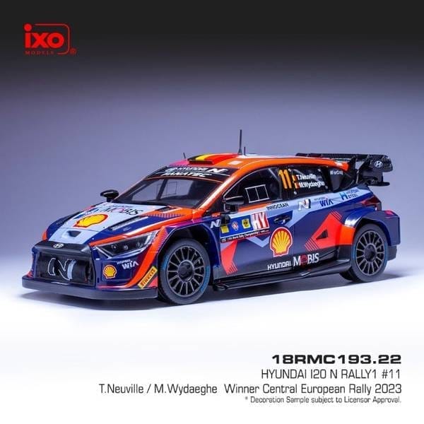 イクソ 1/18 ヒョンデ i20 N ラリー1 No.11 2023 WRC セントラルヨーロピアンラリー ウィナー T.ヌービル/M.ウィダグ