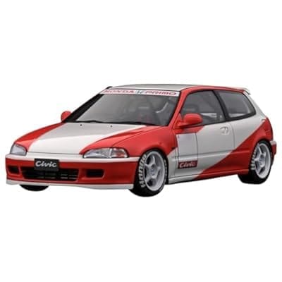 イグニッションモデル 1/18 ホンダ シビック EG6 ホワイト/レッド