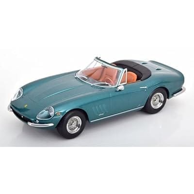 KKスケール 1/18 フェラーリ 275 GTB4 NART スパイダー 取り外し可能ソフトトップ付 グリーンメタリック