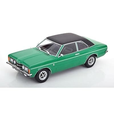 KKスケール 1/18 フォード タウヌス GXL セダン 1971 ビニールルーフ グリーン/マットブラック