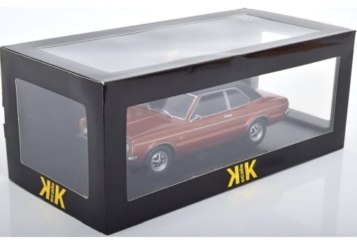 KKスケール 1/18 フォード タウヌス GXL セダン 1971 ビニールルーフ ブラウンメタリック/マットブラック