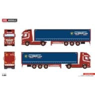 WSIModels 1/50 ボルボ FH5 GLOBETROTTER XL 4X2 CURTAINSIDE TRAILER 3 AXLE Hendrickx & Zonen