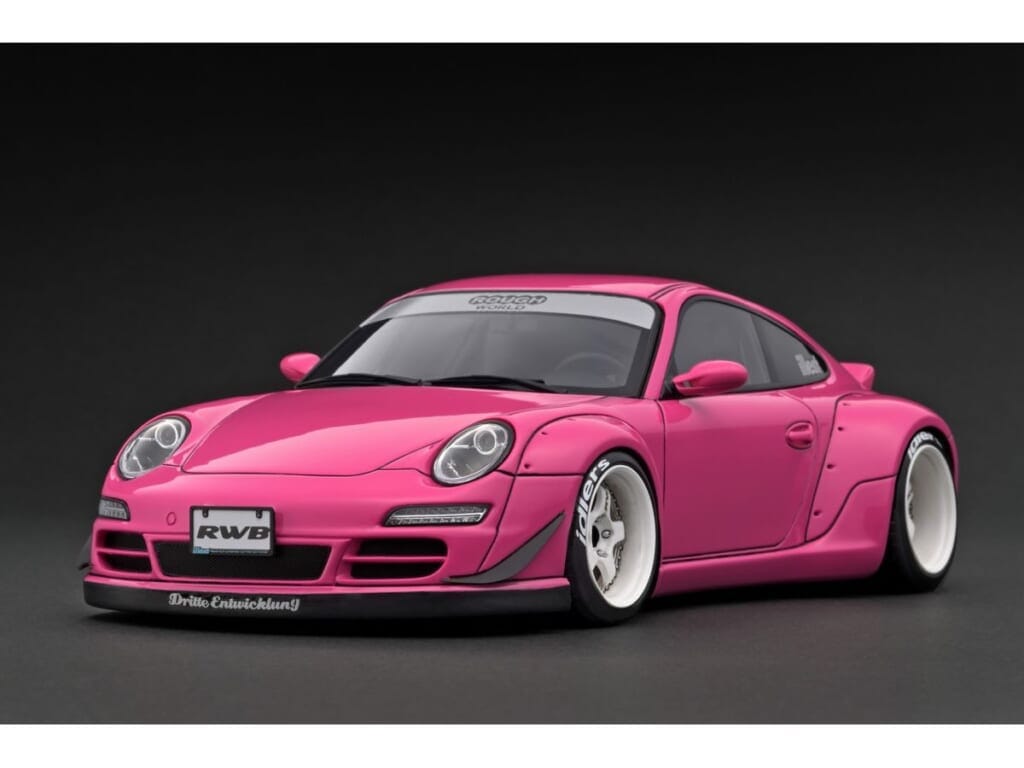 イグニッションモデル 1/18 ポルシェ RWB 997 ピンク