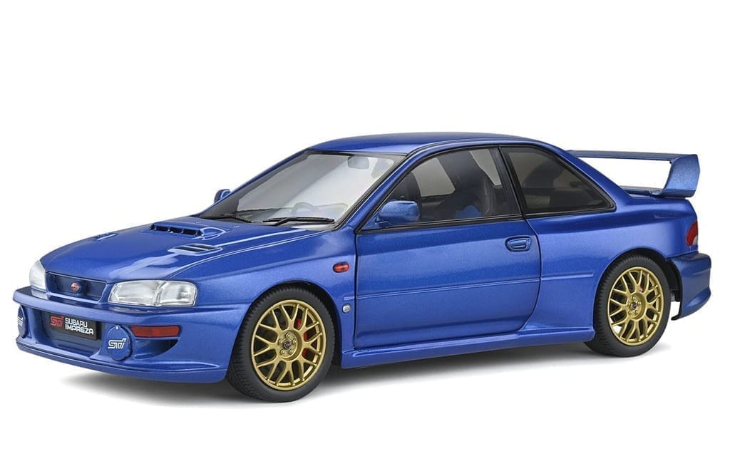 ソリド 1/18 スバル インプレッサ 22B 1998 ブルー