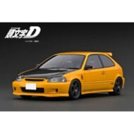 イグニッションモデル 1/18 ホンダ シビック EK9 タイプR 頭文字D イエロー