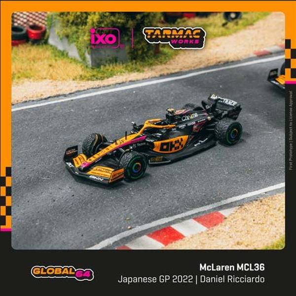 ターマックワークス4 マクラーレン MCL36 No.3 2022 F1 日本GP D.リカルド