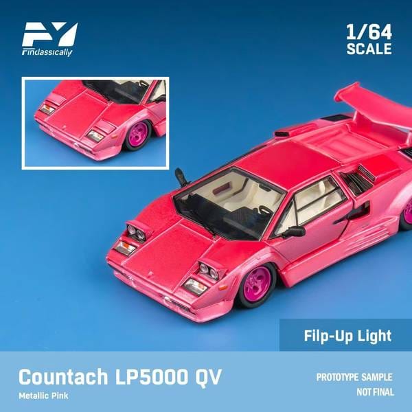 Finclassically4 ランボルギーニ カウンタック LP5000 QV メタリックピンク