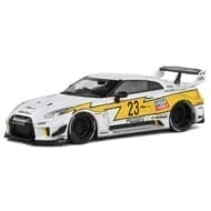 ソリド 1/43 ニッサン GT-R R35 LB シルエット ホワイト/イエロー