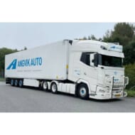 WSIModels 1/50 DAF XG+ 6X2 TAG AXLE REEFER TRAILER Angvik Auto 3 AXLE