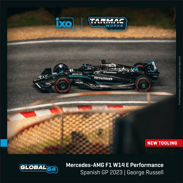 ターマックワークス4 メルセデスAMG F1 W14 E Performance No.63 2023 F1 スペインGP 3位 G.ラッセル