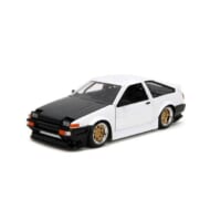 JADATOYS 1/24 トヨタ トレノ AE86 1986 ホワイト/カーボンボンネット