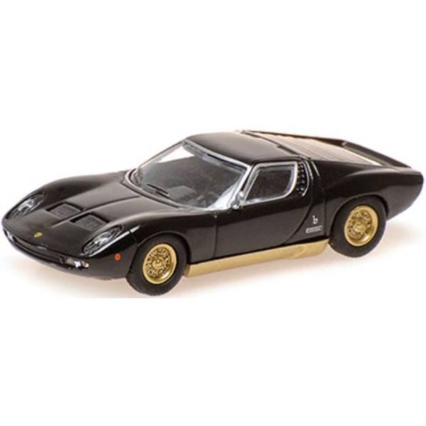 ミニチャンプス 1/87 ランボルギーニ ミウラ 1966 ブラック