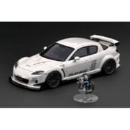 イグニッションモデル 1/18 マツダ RX-8 SE3P RE雨宮 パールホワイト With エンジン