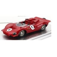 ケス 1/43 フェラーリ 350 P4 スパイダー 1968 LongフォードRace レッド