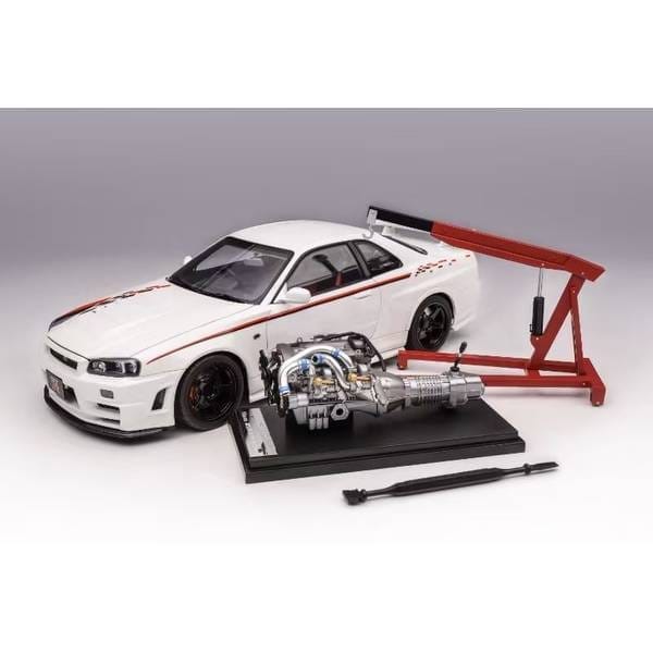 MOTORHELIX 1/18 ニッサン スカイライン GT-R R34 NISMO CUSTOMIZED ホワイトパール