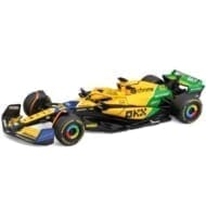 ブラーゴ 1/43 マクラーレン MCL38 No.81 2024 F1 モナコGP セナスペシャル 2位 O.ピアストリ ウィンドウボックス