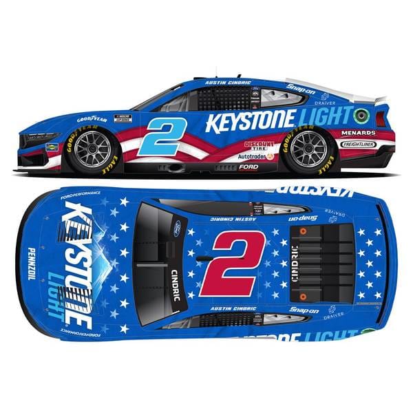 ライオネルレーシング 1/24 フォード マスタング No.2 KEYSTONE LIGHT 2024 NASCAR A.シンドリック